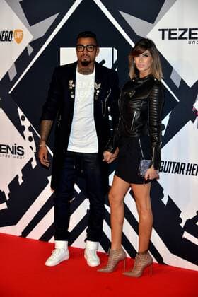 Milan MTV Europe Music Award s (EMA) 2015 Arrivals. Pictured: Kevin Prince Boateng Melissa Satta  Comi Terenghi