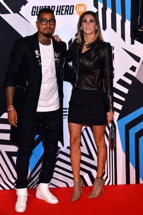 Milan MTV Europe Music Award s (EMA) 2015 Arrivals. Pictured: Kevin Prince Boateng Melissa Satta  Comi Terenghi