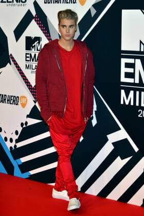 Milan MTV Europe Music Award s (EMA) 2015 Arrivals. Pictured: Justin Bieber  Comi Terenghi