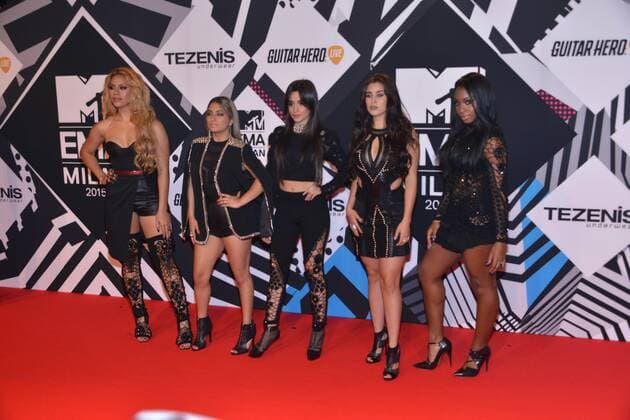 Milan MTV Europe Music Award s (EMA) 2015 Arrivals. Pictured: Fifth Harmony  Comi Terenghi