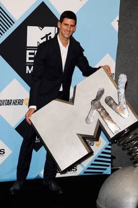 Milan, MTV Europe Music Awards 2015. Press Room Backstage. Pictured : Novak Djokovic  AlbertoxTerenghi
