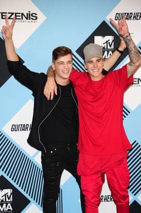 Milan, MTV Europe Music Awards 2015. Press Room Backstage. Pictured : Justin Bieber, Martin Garrix  AlbertoxTerenghi
