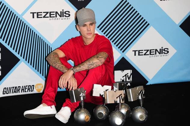 Milan, MTV Europe Music Awards 2015. Press Room Backstage. Pictured : Justin Bieber  AlbertoxTerenghi