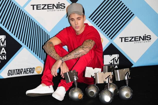 Milan, MTV Europe Music Awards 2015. Press Room Backstage. Pictured : Justin Bieber  AlbertoxTerenghi