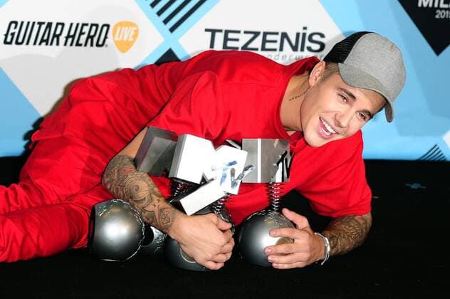 Milan, MTV Europe Music Awards 2015. Press Room Backstage. Pictured : Justin Bieber  AlbertoxTerenghi