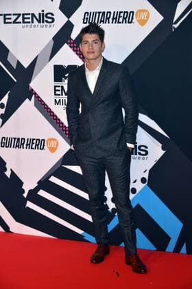 Milan MTV Europe Music Award s (EMA) 2015 Arrivals. Pictured: Gregg Sulkin  Comi Terenghi