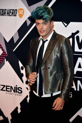 Milan MTV Europe Music Award s (EMA) 2015 Arrivals. Pictured: Te Kolors  Comi Terenghi