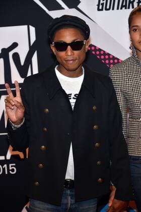 Milan MTV Europe Music Award s (EMA) 2015 Arrivals. Pictured: Pharrell Williams  Comi Terenghi