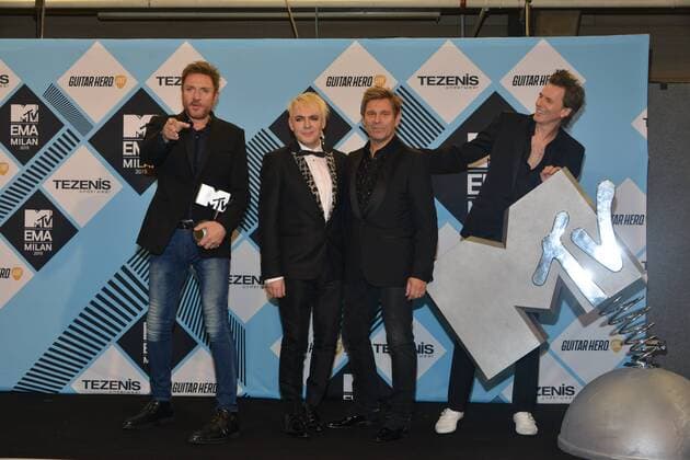 Milan, MTV Europe Music Award s (EMA) 2015, Press Room Backstage. Pictured Duran Duran  Comi Terenghi