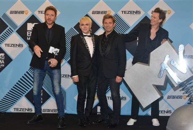 Milan, MTV Europe Music Award s (EMA) 2015, Press Room Backstage. Pictured Duran Duran  Comi Terenghi