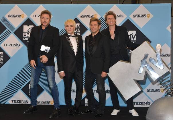 Milan, MTV Europe Music Award s (EMA) 2015, Press Room Backstage. Pictured Duran Duran  Comi Terenghi