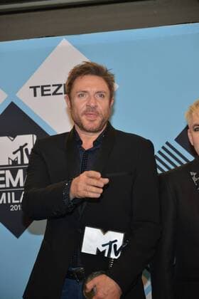 Milan, MTV Europe Music Award s (EMA) 2015, Press Room Backstage. Pictured Simon Le Bon  Comi Terenghi
