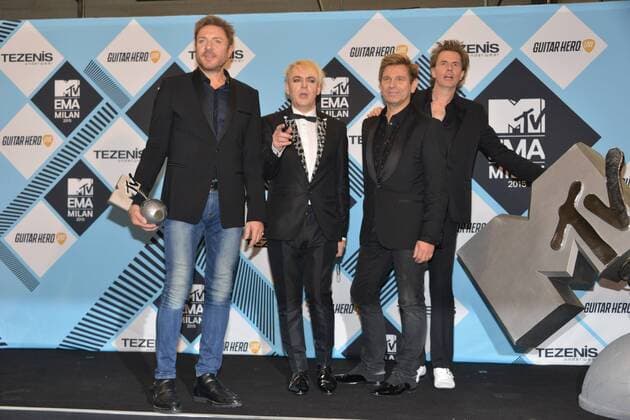 Milan, MTV Europe Music Award s (EMA) 2015, Press Room Backstage. Pictured Duran Duran  Comi Terenghi