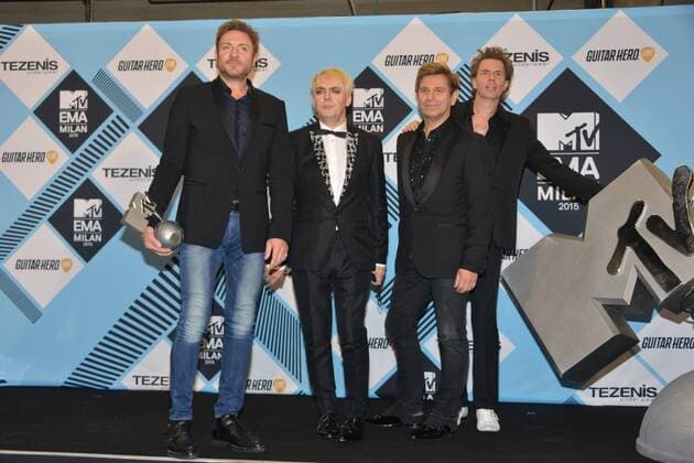 Milan, MTV Europe Music Award s (EMA) 2015, Press Room Backstage. Pictured Duran Duran  Comi Terenghi