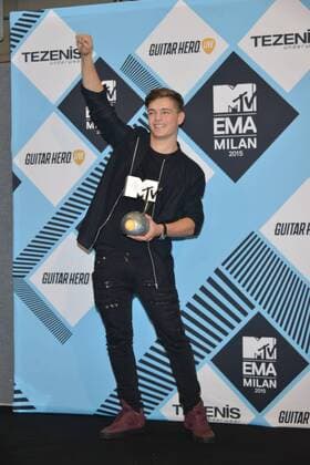 Milan, MTV Europe Music Award s (EMA) 2015, Press Room Backstage. Pictured Martin Garrix  Comi Terenghi