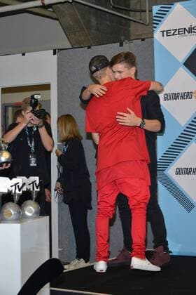 Milan, MTV Europe Music Award s (EMA) 2015, Press Room Backstage. Pictured  Comi Terenghi