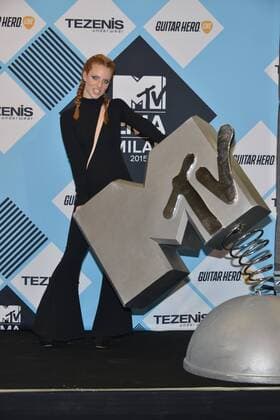 Milan, MTV Europe Music Award s (EMA) 2015, Press Room Backstage. Pictured Jess Glynne  Comi Terenghi
