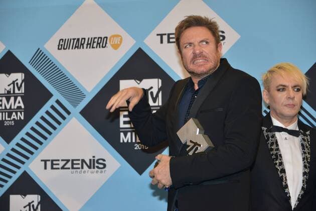 Milan, MTV Europe Music Award s (EMA) 2015, Press Room Backstage. Pictured Simon Le Bon  Comi Terenghi