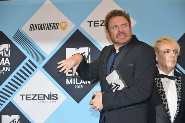 Milan, MTV Europe Music Award s (EMA) 2015, Press Room Backstage. Pictured Simon Le Bon  Comi Terenghi