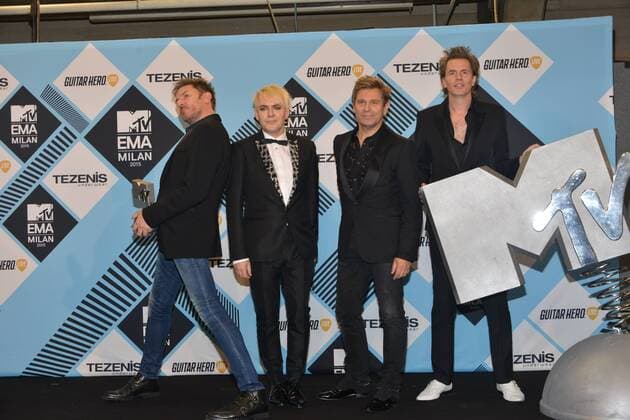 Milan, MTV Europe Music Award s (EMA) 2015, Press Room Backstage. Pictured Duran Duran  Comi Terenghi