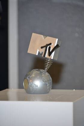 Milan, MTV Europe Music Award s (EMA) 2015, Press Room Backstage. Pictured MTW Award  Comi Terenghi