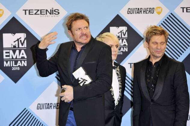Simon Le Bon, Nick Rhodes und John Taylor von Duran Duran bei der Verleihung der MTV Europe Music Awards 2015 im Mediolanum Forum. Mailand, 25.10.2015 Foto:xA.xHübnerx xFuturexImage