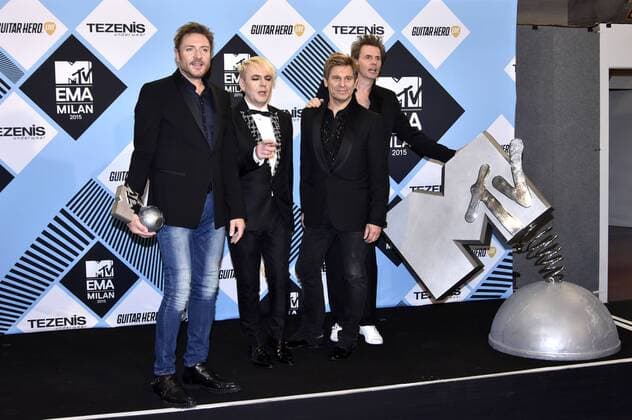 Simon Le Bon, Nick Rhodes, John Taylor, Roger Taylor von Duran Duran bei der Verleihung der MTV Europe Music Awards 2015 im Mediolanum Forum. Mailand, 25.10.2015 Foto:xA.xHübnerx xFuturexImage