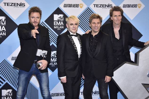 Simon Le Bon, Nick Rhodes, John Taylor, Roger Taylor von Duran Duran bei der Verleihung der MTV Europe Music Awards 2015 im Mediolanum Forum. Mailand, 25.10.2015 Foto:xA.xHübnerx xFuturexImage