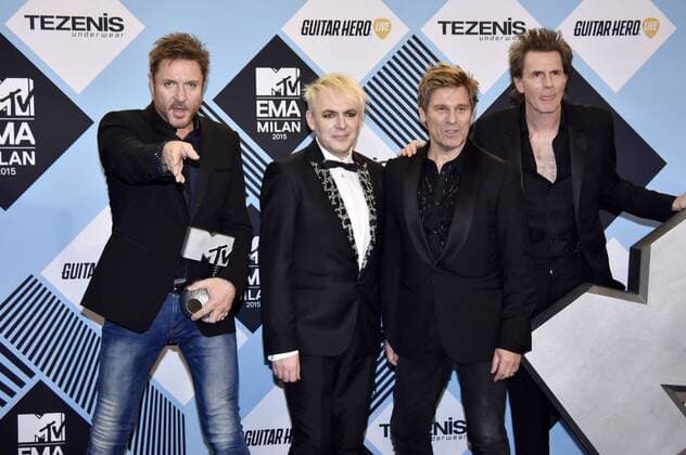 Simon Le Bon, Nick Rhodes, John Taylor, Roger Taylor von Duran Duran bei der Verleihung der MTV Europe Music Awards 2015 im Mediolanum Forum. Mailand, 25.10.2015 Foto:xA.xHübnerx xFuturexImage