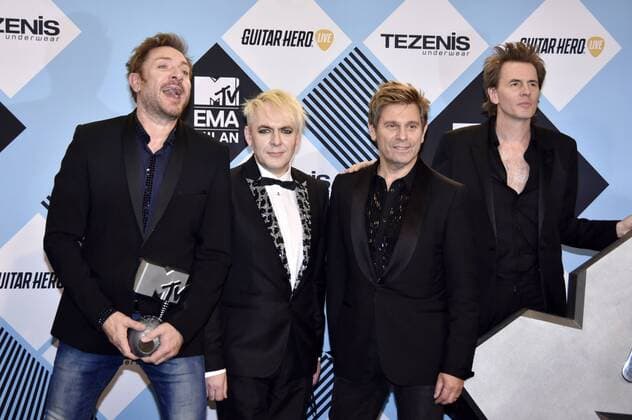 Simon Le Bon, Nick Rhodes, John Taylor, Roger Taylor von Duran Duran bei der Verleihung der MTV Europe Music Awards 2015 im Mediolanum Forum. Mailand, 25.10.2015 Foto:xA.xHübnerx xFuturexImage