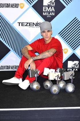 Justin Bieber bei der Verleihung der MTV Europe Music Awards 2015 im Mediolanum Forum. Mailand, 25.10.2015 Foto:xA.xHübnerx xFuturexImage