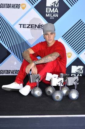 Justin Bieber bei der Verleihung der MTV Europe Music Awards 2015 im Mediolanum Forum. Mailand, 25.10.2015 Foto:xA.xHübnerx xFuturexImage