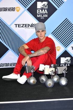 Justin Bieber bei der Verleihung der MTV Europe Music Awards 2015 im Mediolanum Forum. Mailand, 25.10.2015 Foto:xA.xHübnerx xFuturexImage
