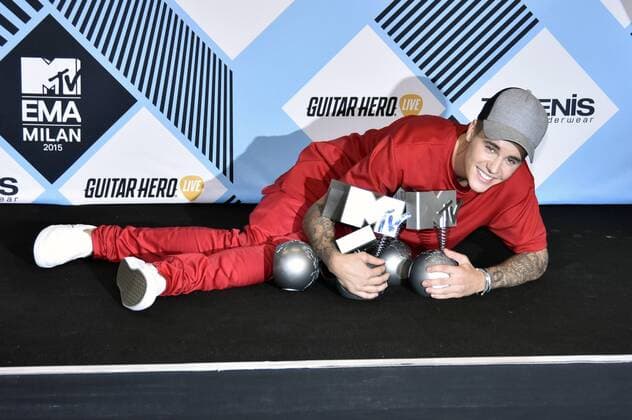 Justin Bieber bei der Verleihung der MTV Europe Music Awards 2015 im Mediolanum Forum. Mailand, 25.10.2015 Foto:xA.xHübnerx xFuturexImage