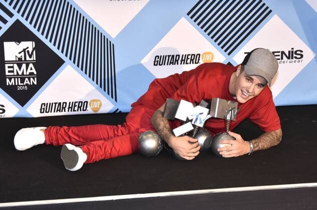 Justin Bieber bei der Verleihung der MTV Europe Music Awards 2015 im Mediolanum Forum. Mailand, 25.10.2015 Foto:xA.xHübnerx xFuturexImage