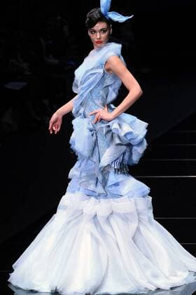 (151026) -- BEIJING, Oct. 26, 2015 -- A model shows the color make-up designed by Mao Geping during the China Fashion Week, in Beijing, capital of China, Oct. 26, 2015. ) (zkr) CHINA-BEIJING-FASHION WEEK-COLOR MAKE-UP(CN) LixMingfang 