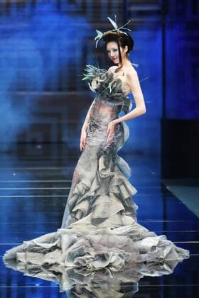BEIJING, CHINA - OCTOBER 26: (CHINA OUT) A model showcases designs on the runway at 2016 MGPIN show during the Mercedes-Benz China Fashion Week Spring Summer 2016 at 751D.PARK on October 26, 2015 in Beijing, China.  CFP474922536