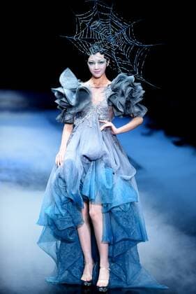 BEIJING, CHINA - OCTOBER 26: (CHINA OUT) A model showcases designs on the runway at 2016 MGPIN show during the Mercedes-Benz China Fashion Week Spring Summer 2016 at 751D.PARK on October 26, 2015 in Beijing, China.  CFP474922540