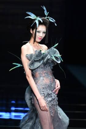 BEIJING, CHINA - OCTOBER 26: (CHINA OUT) A model showcases designs on the runway at 2016 MGPIN show during the Mercedes-Benz China Fashion Week Spring Summer 2016 at 751D.PARK on October 26, 2015 in Beijing, China.  CFP474922548
