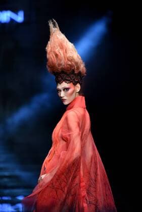 BEIJING, CHINA - OCTOBER 26: (CHINA OUT) A model showcases designs on the runway at 2016 MGPIN show during the Mercedes-Benz China Fashion Week Spring Summer 2016 at 751D.PARK on October 26, 2015 in Beijing, China.  CFP474922554