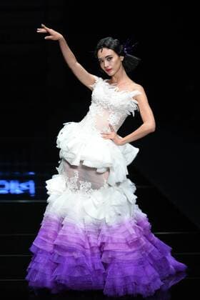 BEIJING, CHINA - OCTOBER 26: (CHINA OUT) A model showcases designs on the runway at 2016 MGPIN show during the Mercedes-Benz China Fashion Week Spring Summer 2016 at 751D.PARK on October 26, 2015 in Beijing, China.  CFP474922558