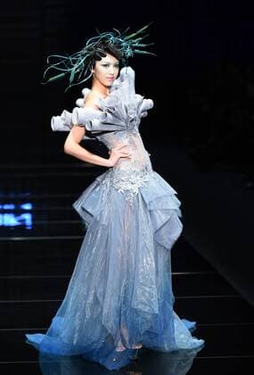 BEIJING, CHINA - OCTOBER 26: (CHINA OUT) A model showcases designs on the runway at 2016 MGPIN show during the Mercedes-Benz China Fashion Week Spring Summer 2016 at 751D.PARK on October 26, 2015 in Beijing, China.  CFP474922566