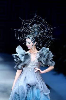 BEIJING, CHINA - OCTOBER 26: (CHINA OUT) A model showcases designs on the runway at 2016 MGPIN show during the Mercedes-Benz China Fashion Week Spring Summer 2016 at 751D.PARK on October 26, 2015 in Beijing, China.  CFP474922575