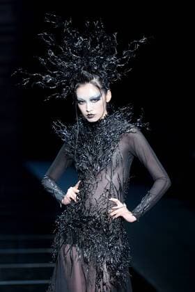 BEIJING, CHINA - OCTOBER 26: (CHINA OUT) A model showcases designs on the runway at 2016 MGPIN show during the Mercedes-Benz China Fashion Week Spring Summer 2016 at 751D.PARK on October 26, 2015 in Beijing, China.  CFP474922577
