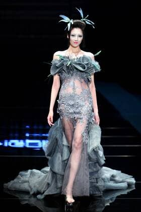 BEIJING, CHINA - OCTOBER 26: (CHINA OUT) A model showcases designs on the runway at 2016 MGPIN show during the Mercedes-Benz China Fashion Week Spring Summer 2016 at 751D.PARK on October 26, 2015 in Beijing, China.  CFP474922581