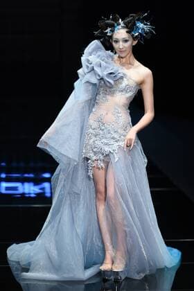 BEIJING, CHINA - OCTOBER 26: (CHINA OUT) A model showcases designs on the runway at 2016 MGPIN show during the Mercedes-Benz China Fashion Week Spring Summer 2016 at 751D.PARK on October 26, 2015 in Beijing, China.  CFP474922584