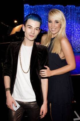 Annemarie Eilfeld mit Gast bei der Verleihung des Deutschen Musical Theater Preises 2015 im TIPI am Kanzleramt. Berlin, 26.10.2015 Foto:xFredericx xFuturexImage