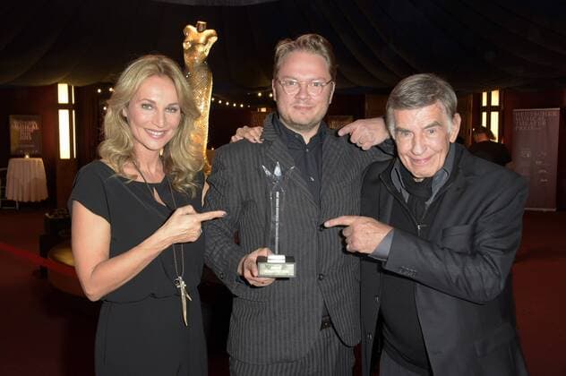 Caroline Beil, Marc Schubring und Rolf Kühn bei der Verleihung des Deutschen Musical Theater Preises 2015 im TIPI am Kanzleramt. Berlin, 26.10.2015 Foto:xFredericx xFuturexImage