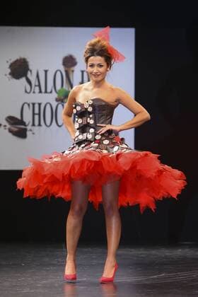 Karima Charni - Modenschau: Salon du Chocolat - Paris - 27 10 2015 GwendolineLeGoff 