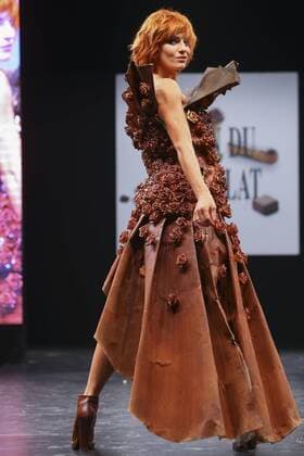 Fauve Hautot - Modenschau: Salon du Chocolat - Paris - 27 10 2015 GwendolineLeGoff 